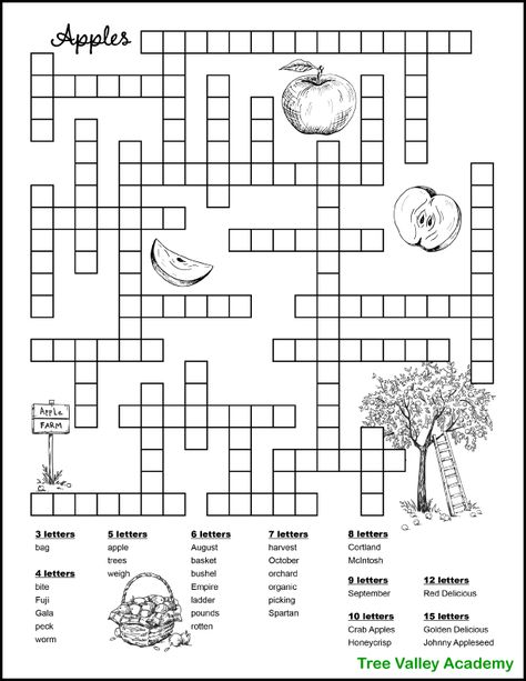 Fill In Puzzles Free Printable, Ladybird Activities, Fall Crossword, 6th Grade Spelling Words, 4th Grade Spelling Words, Crossword Puzzles For Kids, Kids Crossword Puzzles, 4th Grade Spelling, Free Printable Crossword Puzzles