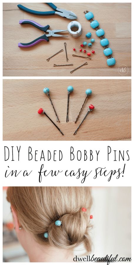 Bobby Pins Diy, Hair For Special Occasions, Beaded Bobby Pins, Hair Pins Diy, Hair Diy, Pretty Pins, Dressing Up, Hair Beads, Diy Hair Accessories