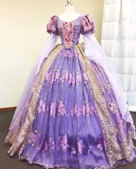 Rapunzel Dress, Costume Disney, Disney Princess Dresses, Princess Ball Gowns, Fantasy Gowns, فستان سهرة, Fairytale Dress, Disney Dresses, Fantasy Dress