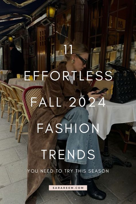 Looking for cute and casual fall outfit ideas? 🍂✨ Check out the top Fall 2024 Fashion Trends that are perfect for upgrading your wardrobe this season. From cozy layers to bold statement pieces, these fall outfits are a must-try. Whether you need some fall outfit inspo for everyday looks or want to step up your style game, these trends have you covered. Embrace the season in style with effortless, chic looks that are perfect for cooler weather! #FallOutfits #Fall2024FashionTrends #OutfitIdeas Effortless Fall Outfits 2024, Fall Outfit Women 2024, Trending Tops For Women 2024, Fall Trending Outfits 2024, Trending Fall Outfits 2024 Casual, Fall Outfits 2024 Trends Women, Fashion Fall Trends 2024, Fashion Trends Fall 2024, Fall Outfits 2024 Trends