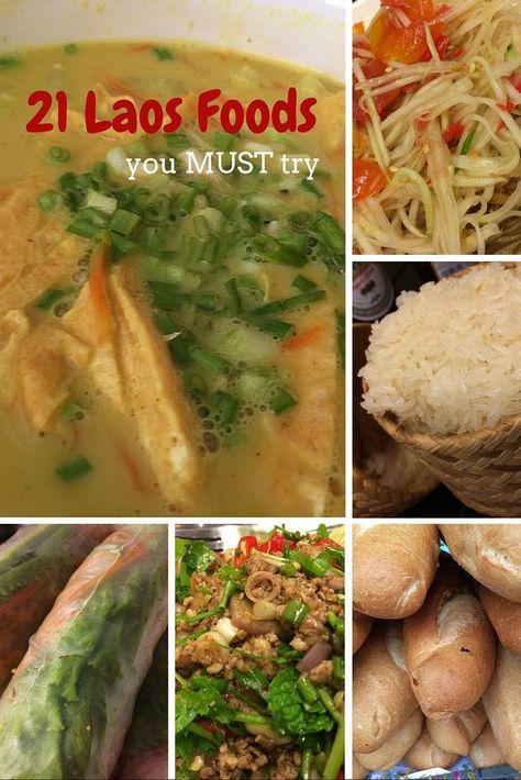 Lao Recipes, Lao Food, Vietnam Tour, Laos Travel, Laos Food, Asian Street Food, Culinary Travel, Asian Foods, International Food