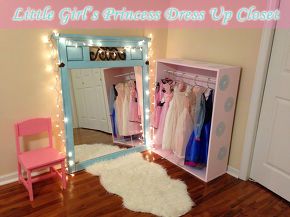 diy little girl s princess dress up closet, bedroom ideas, painted furniture, repurposing upcycling Dress Up Area, Dress Up Closet, Dress Up Storage, Dress Room, Princess Bedroom, Toddler Girl Room, Princess Dress Up, Princess Room, Toddler Bedrooms