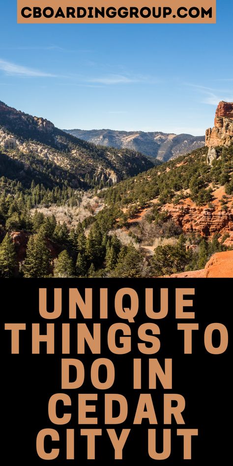 Cedar City, Utah is a hidden gem and while there are many great things to do in Southern Utah a visit to Cedar City is a must. Here are 3 unique things to do in Cedar City Utah. Located a mere 2.5 hours from Las Vegas, and roughly 30 minutes or so from St. George, Cedar City is home to the world-famous Shakespeare Festival, great ski resorts, and the picturesque Southern Utah landscape. Utah Vacation Ideas, Trip to Utah Cedar City Utah Things To Do, Utah Vacation Ideas, Utah Landscape, Utah Trip, Cedar City Utah, Utah Vacation, Visit Utah, Shakespeare Festival, Utah Hikes