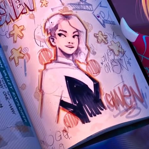 #gwenstacy #spiderman #spiderverse #intotheverse #marvel #mcu #ucm A Drawing, Spiderman, Sketch, Writing, On Twitter, Twitter, Anime, Art