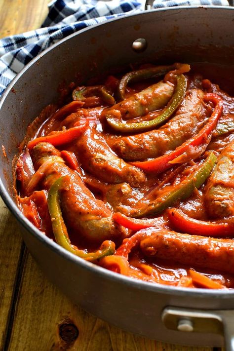 Sausage Sandwich Recipes, Sausage And Peppers Sandwich, Spicy Sandwich, Italian Sausage Sandwich, Lemon Tree Dwelling, Sausage Marinara, Pepper Sandwich, Homemade Sausage Recipes, Marinara Recipe