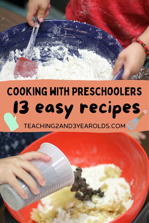 Cooking with kids can be fun when you have easy and delicious recipes! This collection is filled with favorites that can be done at home or in the classroom! #cooking #kids #preschool #recipes #easy #home #classroom #teaching2and3yearolds Cooking With Preschoolers, Preschool Cooking Activities, Halloween Dirt Cups, Baking With Toddlers, Preschool Food, Cooking With Kids Easy, Fun Halloween Desserts, Cooking With Toddlers, Preschool Cooking