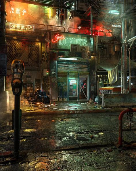 Cyberpunk Rpg, Neon Noir, Rpg Map, Cyberpunk Aesthetic, Cyberpunk City, Scene Art, Neo Noir, Futuristic City, Cyberpunk Art