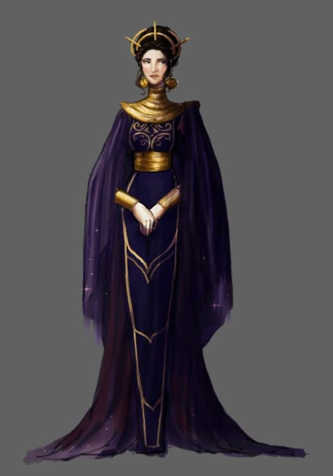 Sci Fi Royalty Concept Art, Scifi Royalty, Space Fantasy Outfit, Sci Fi Queen, Scifi Princess, Dune Oc, Star Wars Royalty, Female Jedi Outfit, Star Wars Oc Female