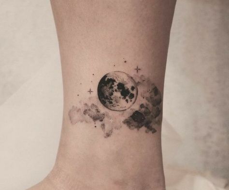 If you're looking for some inspiration for your next tattoo, or just want to see some of the most creative and well-done pieces out there, the subreddits r/tattoo and r/tattoos are the perfect places to start. Feminine Full Moon Tattoo, Moon Clouds And Stars Tattoo, Moon And Rocket Tattoo, Cloudy Moon Tattoo, Full Moon And Clouds Tattoo, Full Moon With Clouds Tattoo, Night Inspired Tattoos, Moon In Clouds Tattoo, Stary Sky Tattoo