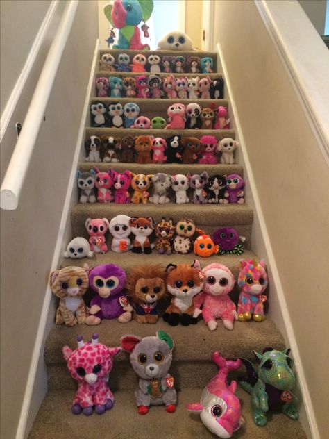 My beanie boo collection Beanie Boo Collection, Beanie Boo Dogs, Beanie Boo Party, Ty Beanie Boos Collection, Beanie Boo Birthdays, Ty Stuffed Animals, Ty Toys, Cute Beanies, Baby Doll Accessories