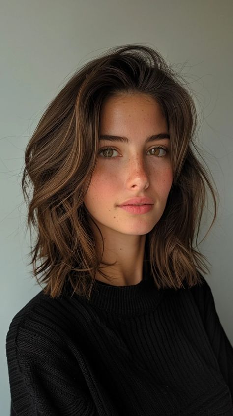 Top 30 Bob Hairstyles That Are Trending This Year Haircuts For 40 Year Old Women 2024, Short To Medium Layered Haircuts, Bob Cut Long Hair, Long Italian Bob Haircut, Clavi Cut Hair, Haircut For Side Part, Long In The Front Short In The Back Hair, Short Hairstyle Women Dark Hair, Hair Collar Bone Length