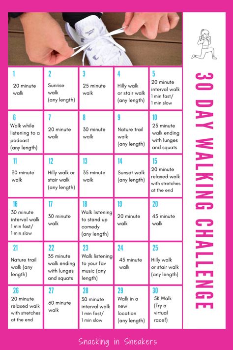 How fun is this 30 day walking challenge?! (ad) Walking is an ideal exercise for beginners and this fitness challenge makes it fun to stick with. #walking #KohlsFinds #IC #PlusSizeFitness #Reebok 30 Day Walking Challenge, Walking Challenge, Walking Plan, 30 Day Fitness, 30 Day Workout Challenge, Plus Size Workout, Walking Exercise, Fitness Challenge, Lose 40 Pounds