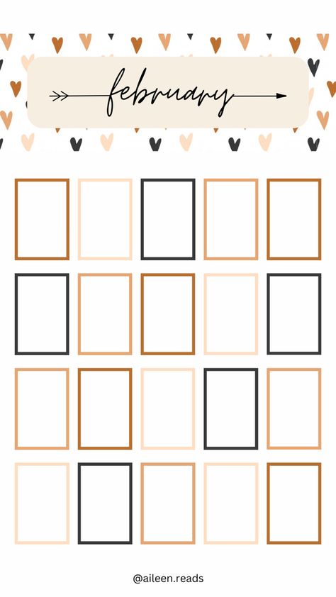 February Reading Template, February Book Template, February Reads Template, February Reads, Book Logs, February Reading, Reading Template, Organization Planner, 48 Birthday