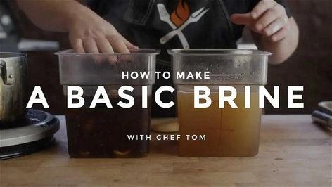 Basic Brine How To Make Brine, Smoked Salmon Brine, Poultry Brine, Rooftop Decor, Brine Recipes, Basic Brine, Recipe Pork, Smoked Food, Brine Recipe