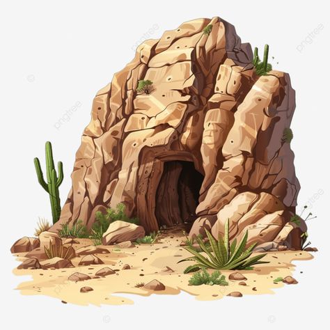 illustration of cave entrance in the desert landscape desert cave cavern png Cave Drawings Illustration, Cave Digital Art, Cave Entrance Art, Cave Entrance Illustration, Desert Cave, Forest Cave Entrance Art, Cave Illustration, Transparent Illustration, Landscape Desert