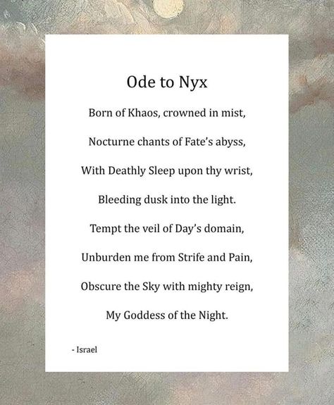 Nyx Goddess Quotes, Nyx Symbol Greek Mythology, Goddess Nyx Mythology, Nyx Goddess Correspondences, Nyx Deity Work, Nyx Goddess Altar, Nyx Altar Ideas, Nyx Worship, Nyx Offerings