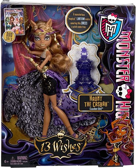 13 Wishes Clawdeen, Monster High 13 Wishes, Monster High Wiki, Monster High Toys, Monster High Ghoulia, Monster High Clawdeen, Lilac Eyeshadow, Howleen Wolf, Disney Barbie Dolls