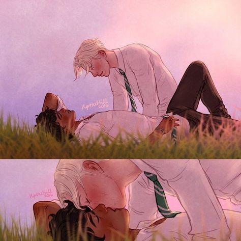 Darry Fanart, Fanart Harry Potter, Glume Harry Potter, Disney Cute, Drarry Fanart, Harry Draco, Gay Harry Potter, Harry Potter Feels, Images Harry Potter