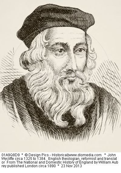 John Wycliffe circa 1325 to 1384. English theologian, reformist and translator From The National and Domestic History of England by William Aubrey published London circa 1890 History Of England, Bible Translations, Online Library, Fine Arts Posters, Gifts In A Mug, Photographic Prints, The National, Posters Art Prints, Photographic Print