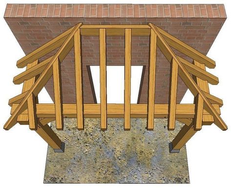 House Made Of Wood, Porch Roof Design, Hip Roof Design, Gable Roof Design, Timber Frame Porch, Diy Wood Plans, House Awnings, Porch Awning, Summer Front Porches