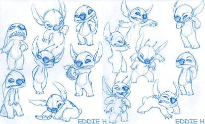 Stitch Character, Lilo Y Stitch, Disney Concept Art, Disney Sketches, Character Sketches, Animation Reference, Lilo Stitch, Character Poses, Disney Tattoos