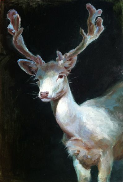 Figures & Animals — Shauna Finn Arte Punk, White Deer, 수채화 그림, White Stag, Arte Animal, Arte Fantasy, Dragon Age, Pretty Art, 그림 그리기