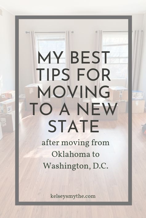 I compiled my best tips for moving to a new state after reflecting on our move from Oklahoma to Washington, D.C. 6 months ago. Moving cross-country is always more stressful and difficult than it has to be and there are a LOT of unknowns. Hopefully this list will help you feel better prepared for things that will likely come up during your move to a different state. Moving Across Country Tips, Moving Day Checklist, Moving To Do List, Tips For Moving Out, Moving To A New State, Moving List, Moving Across Country, Moving Cities, Moving Hacks Packing