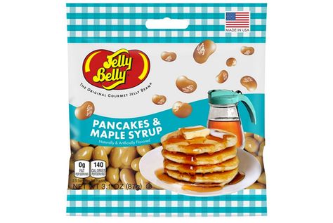 22 of the World’s Craziest Jelly Bean Flavors | Mental Floss Maple Syrup Candy, Jelly Belly Flavors, Jelly Bean Flavors, Gourmet Pancakes, Jelly Belly Beans, Tim Tam, Candy Jelly, Homemade Pancakes, Chewy Candy