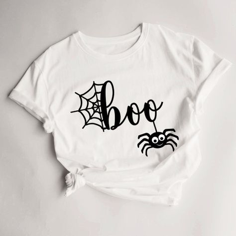 Halloween T Shirt Design Ideas, Halloween T-shirt, Halloween T Shirt Ideas, Halloween Shirt Ideas, Diy Halloween Shirts, Boo Shirts, Cricut Halloween, Halloween T Shirts