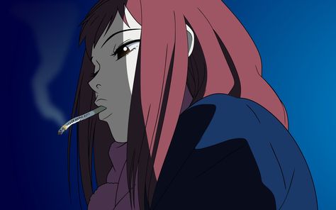 red haired woman anime character #FLCL #anime Samejima Mamimi #smoking #1080P #wallpaper #hdwallpaper #desktop Mamimi Samejima, Furi Kuri, Fooly Cooly, Anime Inspired Outfits, 90s Anime, Fanarts Anime, Anime Music, Anime Aesthetic, Anime Inspired