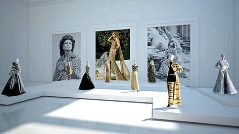 Valentino’s Modern Museum - The New York Times Fashion Studio Interior, Fashion Installation, Fashion Museum, Museum Display, Fashion Displays, Museum Fashion, Digital Museum, Virtual Museum, Exhibition Display