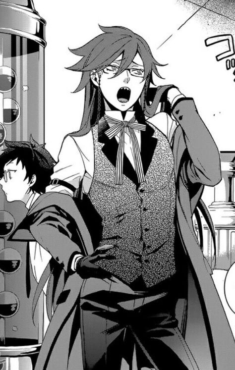 Grell Sutcliff black butler manga book Anime, Hair, Black, Grell Sutcliff, An Anime, Anime Character