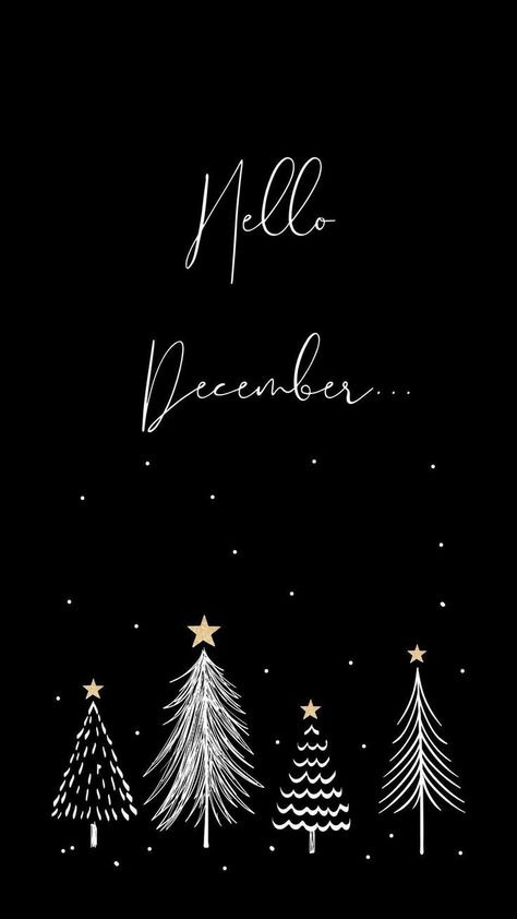 Hello December Aesthetic, December Phone Wallpaper, Hello December Wallpaper, Chalk Art Quotes, December Wallpaper Iphone, Cozy Wallpapers, Christmas Winter Wallpaper, December Aesthetic, December Wallpaper