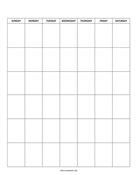 Free Printable Blank Calendar, Free Weekly Planner Templates, Free Blank Calendar, Blank Monthly Calendar Template, Blank Calendar Pages, Free Monthly Calendar, Vertical Calendar, Blank Monthly Calendar, Free Calendar Template