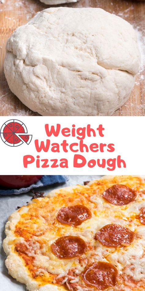 This EASY dough has 2 ingredients and is only 12 points for the entire crust!! Make this with your favorite toppings and have pizza for hardly any points! Weight Watchers Pizza, Healthy Pizza Crust, Calories Pizza, Low Calorie Pizza, Easy Dough, Bake Healthy, Weight Watchers Recipes Desserts, Weight Watcher Dinners, Pizza Crust Recipe