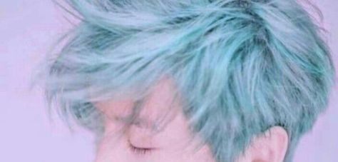 Pelo Ulzzang, Boys Blue Hair, Aomine Kuroko, Mint Green Hair, Luhan Exo, Theme Green, Lu Han, Pastel Hair, Mystic Messenger