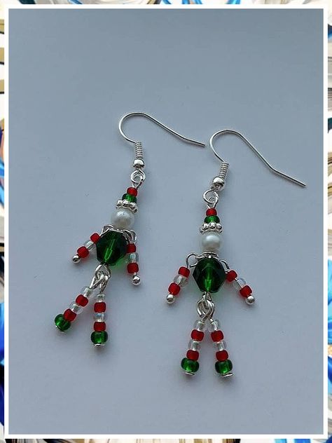 Christmas earrings handmade