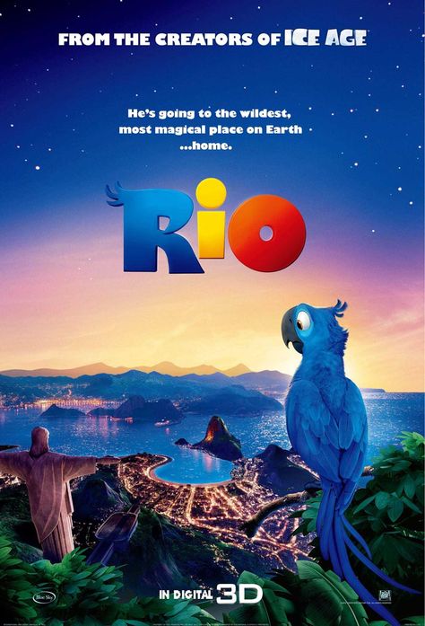 Rio Film Rio, Rio Movie, Blue Sky Studios, Rio 2, 2011 Movies, Movie Covers, Kids' Movies, Kid Movies, Movie Wallpapers