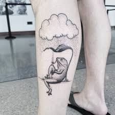 60+ Amazing Cloud Tattoos With Meanings – Body Art Guru Pipe Tattoo, Rain Cloud Tattoos, Cloud Tattoo Design, Rain Tattoo, Tat Inspiration, Frog Tattoo, Airplane Tattoos, Coffee Tattoos, Frog Tattoos