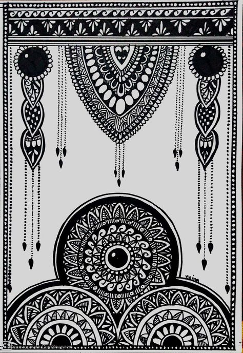 Try this beautiful Artwork and feel motivated Mandala Art Design Creative Beautiful, Mandala Artwork Design, Mandala Art Unique Designs, Unique Mandala Drawing, Doodle Art For Beginners, Easy Mandala Drawing, Mandala Doodle, Boho Art Drawings, Mandela Art