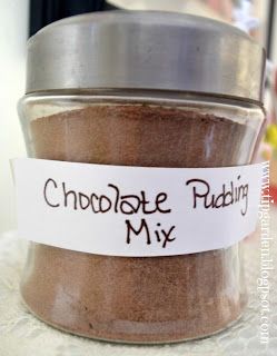 chocolate pudding mix Diy Seasonings, Jar Mixes, Homemade Dry Mixes, Diy Mixes, Mix Chocolate, Dry Mixes, Mango Pudding, Homemade Pudding, Homemade Pantry