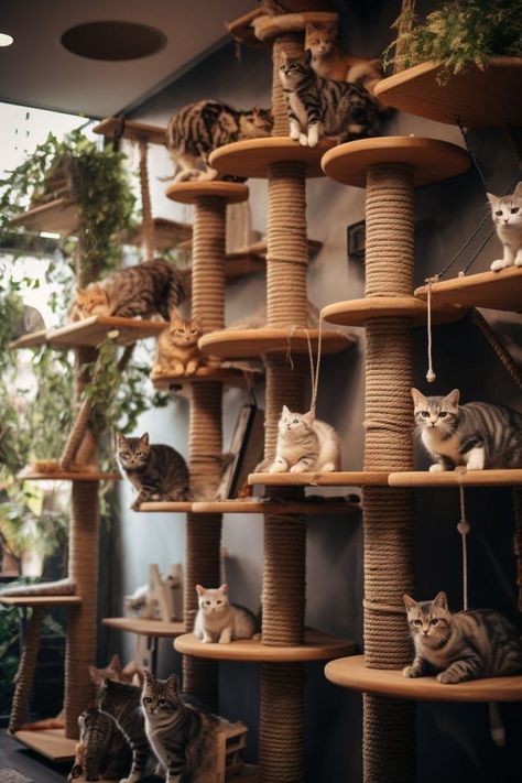 Create purrfection at home with our DIY Cat Wall Playground Guide. Transform your space into a feline paradise with expert tips and ideas. #diycatwallplayground #catwallplayground #wallplaygroundforcats #cats Cat Wall Furniture Diy, Cat Wall Ideas, Cat Playground Diy, Diy Cat Wall, Pet Room Ideas, Cat Walls, Cat Wall Playground, Diy Cat Hammock, Diy Cat Enclosure