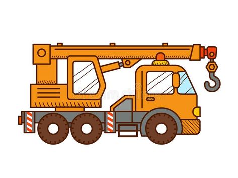 Illustration about Crane truck isolated on white background. Side view. Construction machine. Illustration of moving, icon, hydraulic - 174043065 Machine Illustration, Crane Car, Crane Truck, Crane Machine, Spiderman Cake, Construction Machines, Truck Cranes, Car Illustration, Side View