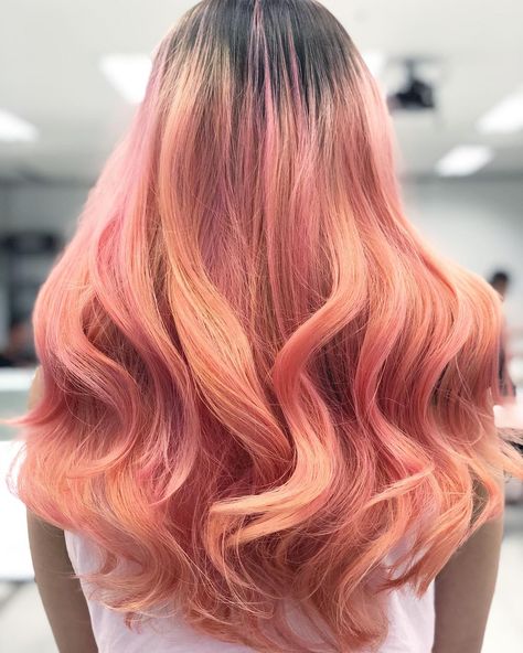 Indra Tanudarma | Hairdresser on Instagram: “Happy Thursday!! Have you tried this Flamingo hair. Beautiful yet cute. Color @anthonylie_boen Directed @indratanudarma . . .…” Flamingo Hair Color, Pastel Pink Hair Ombre, Flamenco Hair, Flamingo Pink Hair, Flamingo Hair, New Hair Color Trends, Pink Hair Color, Pink Ombre Hair, Lighter Hair