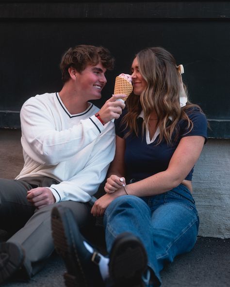 A Taste of Bar Harbor🍦 • • • Retreat hosted by Carys & @thatphotographersarah Key words: Florida couples photographer, Jacksonville, St Augustine, Amelia island, Romance, Engagement, Atlantic beach, Photoshoot, Storytelling, Documentary, Cinematic, Elopement, North Florida, Love story, visual storytelling, visual poetry, bar harbor, Maine, Acadia national park, Acadia, ice cream date, classy, motion blur, Nikon photographer, Nikon, authentic love mag, unscripted photographer, photog retreat... Ice Cream Date Couple, Ice Cream Engagement Photos, Photoshoot Storytelling, Manifesting Him, Ice Cream Date, Date Couple, Authentic Love, Bar Harbor Maine, Couples Play