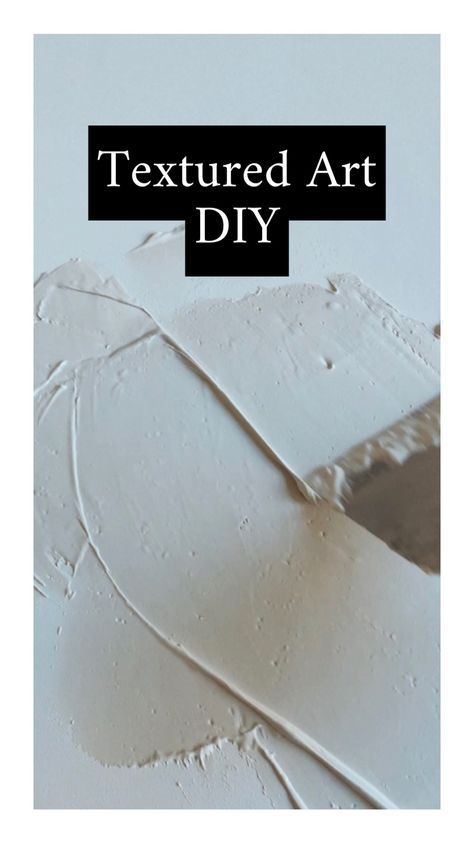 Diy Compound Art, Drywall Compound Art, Drywall Mud Art, Textured Art Diy, Diy Textured Art, Drywall Texture, Drywall Mud, Large Scale Artwork, Texture Words