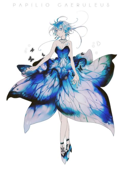 Senyu | Ares Butterfly Character Design, Butterfly Oc, Cartoon World, Cute Anime Chibi, Anime Princess, Fashion Design Drawings, Female Character Design, Fantasy Clothing, Drawing Poses