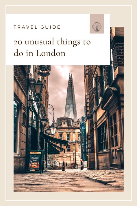 Here are 20 fun and quirky things to do in London, away from the main tourist traps, to give you a totally new and unique London experience. | #london #secretlondon #quirkylondon #londonengland | pocketwanderings.com London Highlights, Hidden London, London Travel Guide, Europe City, Travel Guide London, City Breaks, Unusual Things, Things To Do In London, Visit London