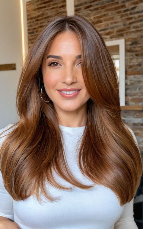 17 Honey Brown Hair Ideas For A Fresh Look - Best Review Balayage, Dark Honey Brunette Hair, Light Brown Cinnamon Hair Color, Light Brown Hair For Fall, Light Honey Brown Hair Color Caramel, Caramel Brown Hair Honey, Dark Honey Hair Color, Honey Brunette Hair, Light Skin Hair Color