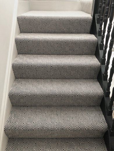 Carpeted Stairs: Ideas and Inspiration | Hunker Wool Carpet Stairs, Hallway Extension, Staircase Flooring, Best Carpet For Stairs, Stair Carpets, Stairway Carpet, Patterned Stair Carpet, Stairs Decor, Carpet Staircase